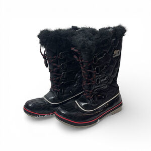 Sorel Joan of Arctic Waterproof Winter Boots Black Sz 9